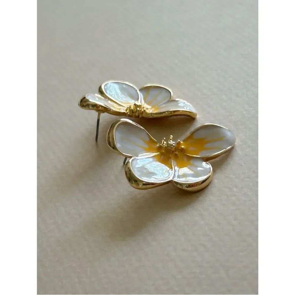 Flower earrings M1801 - Picture 7 of 7